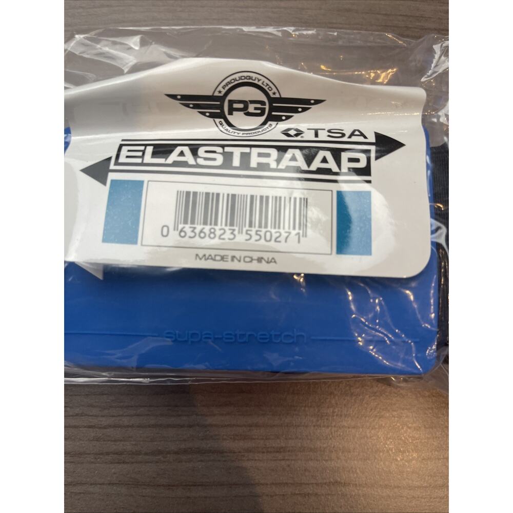 Proud Guy Elastraap TSA Luggage Strap Black And Blue-Brand NEW - Picture 2 of 7